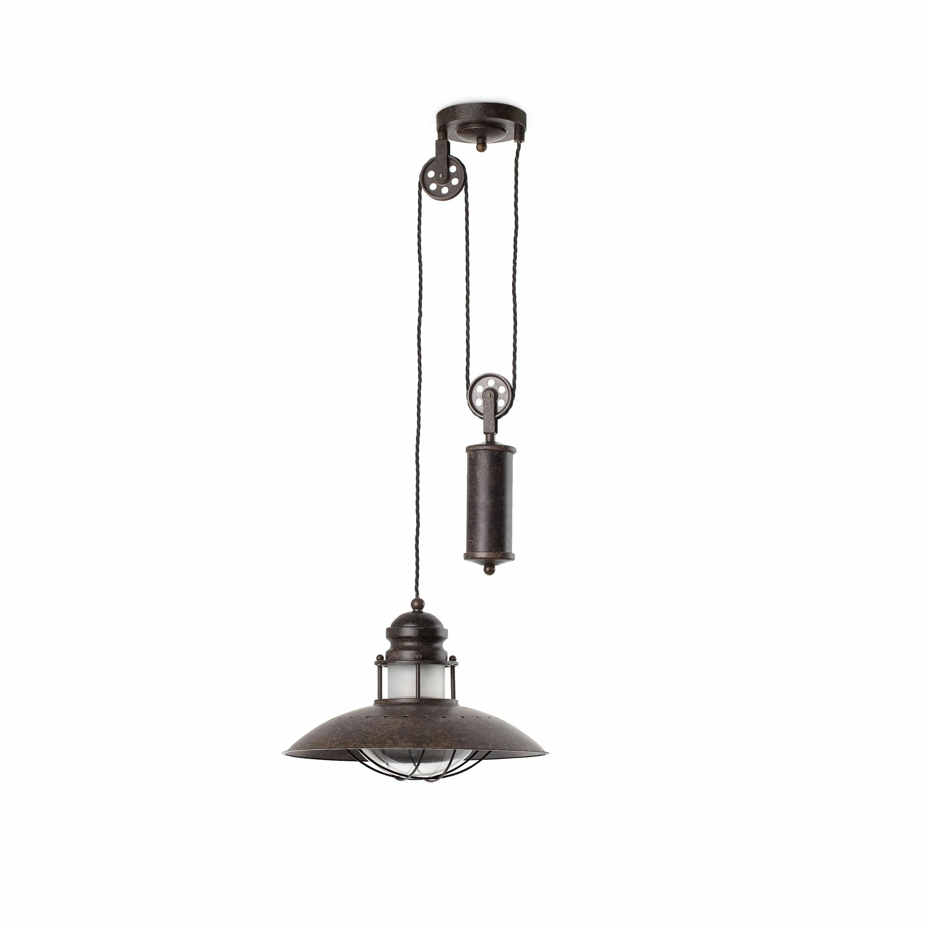 Светильник с регулировкой высоты. Faro 66205 winch, e27, 60 вт. подвес saba faro 005802. светильник с противовесом. подвесной светильник с противовесом.
