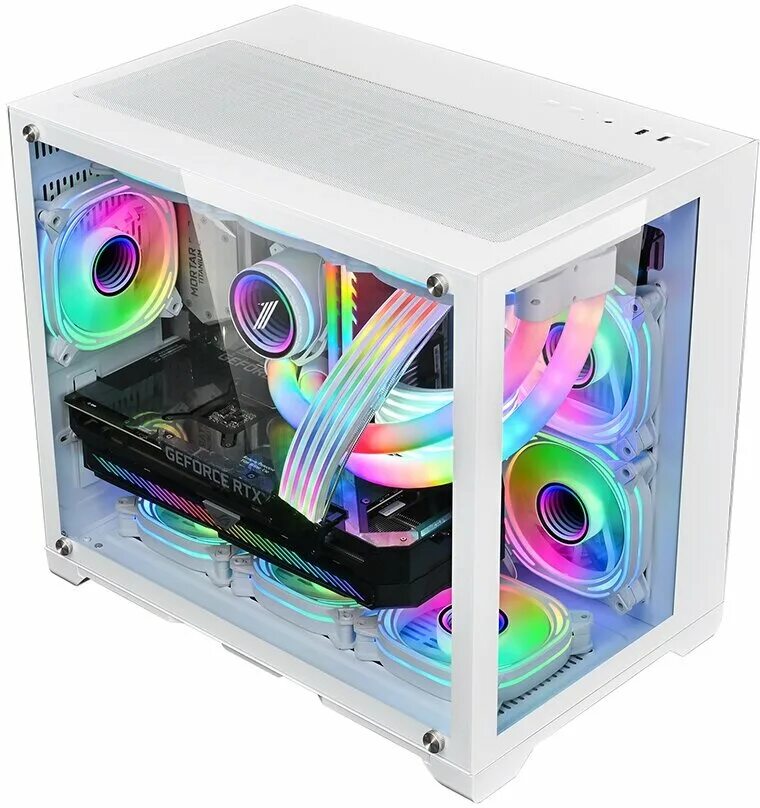 корпус 1stplayer megaview mv6 white