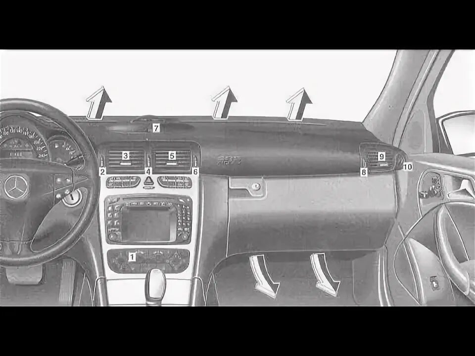 Mercedes-Benz W163 (ML Class) Система пассивной безопасности (SRS) Мерседес Бенц