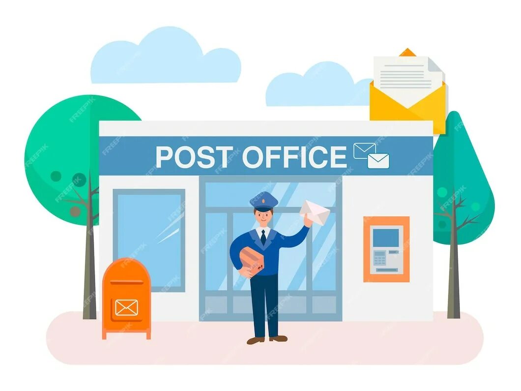 Пост post. Почта рисунок. Иллюстрация Post Office. Почта здание вектор. Здание почта рисунок без фона.