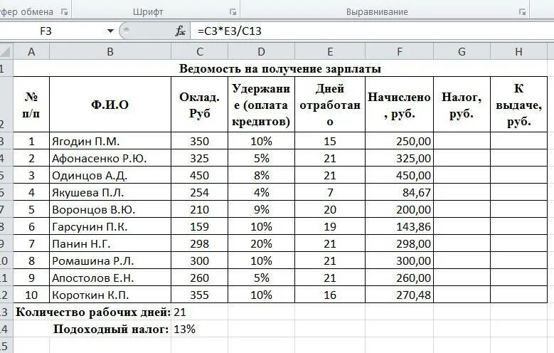 Сколько можно вывести рублей. Таблица вычисления заработной платы. Таблица по начислению заработной платы. Формула расчета заработной платы. Расчет заработной платы проценты.