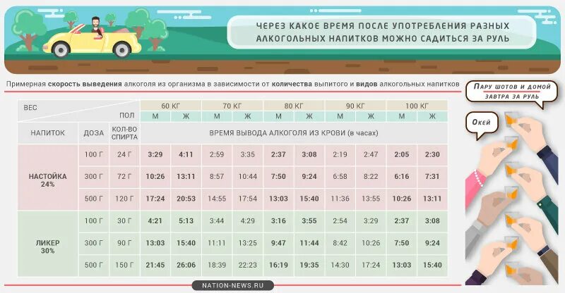 Сколько будет время после 5. Через сколько можно за руль. Через какое время можно садиться за руль.