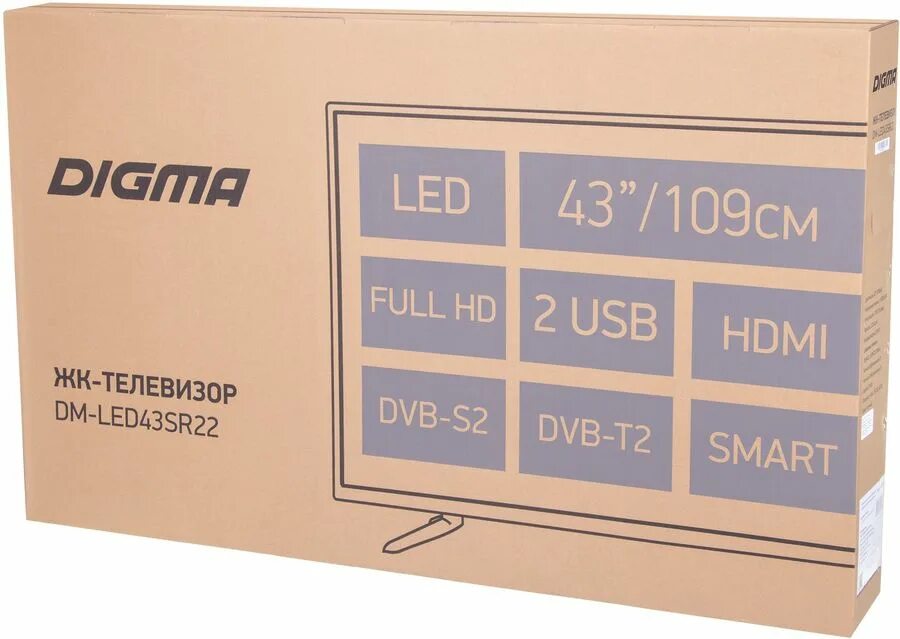 Телевизор digma 43l