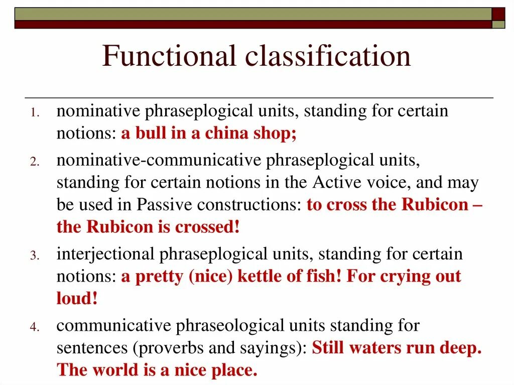 Nominative constructions. Nominative phraseological units. classification of phraseological units. functional classification. vinogradov classification of phraseological units.