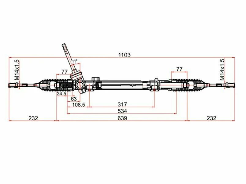 Размеры рулевой рейки ваз 2108. Рулевая рейка ваз 2110 диаметр вала. Чертеж рулевой рейки nissan x trail t 30. Длина рулевой рейки. Msg re104 рейка рулевая (без гур) scenic 2 04-kangoo 08- megan.