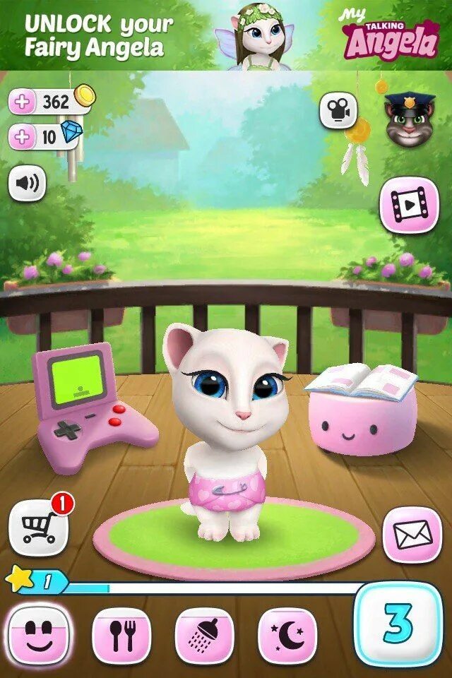 My talking tom 1.0. Анджела 1 игра в Анджела.