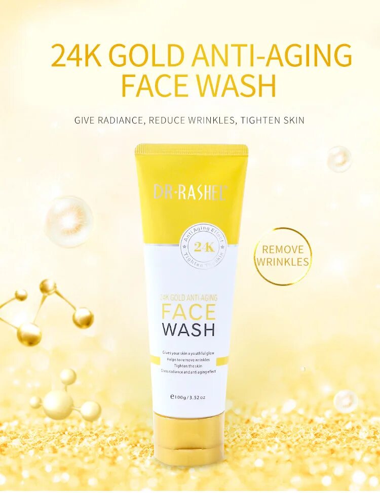 24k face Wash Dr Rashel.