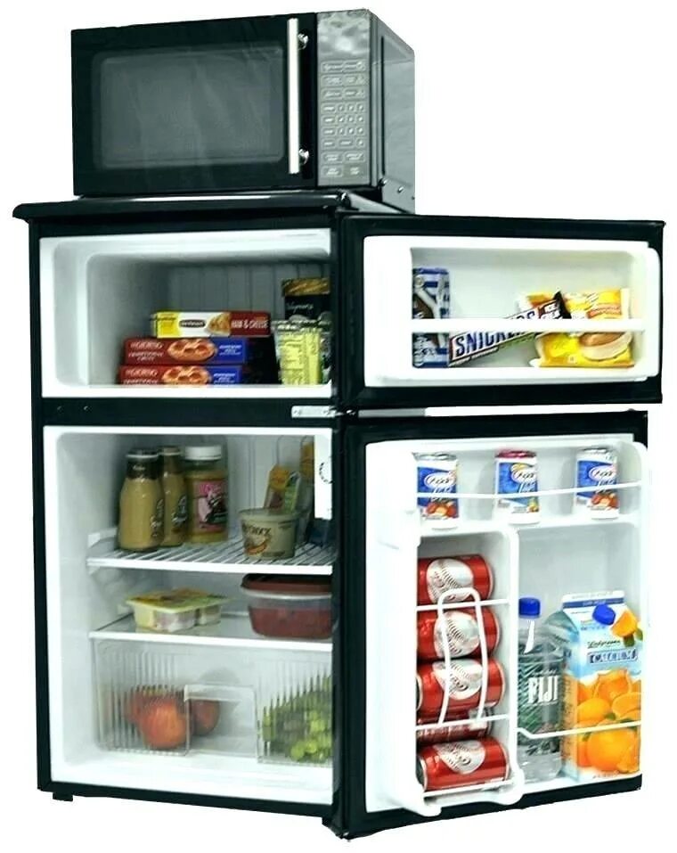 Можно ли ставить микроволновку на холодильник сверху. Мини холодильник с микроволновкой 2 в 1. Микроволновки и холодильник. Микроволновая печь на холодильнике. Мини холодильник и микроволновка.