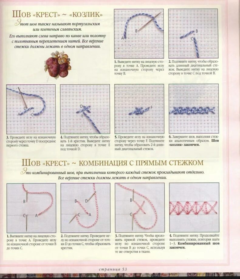 Техника вышивания крестиком для начинающих пошагово. Шов козлик схема. Швы для вышивания для начинающих пошагово. Простые стежки для вышивания для начинающих. Шов козлик пошагово для начинающих.