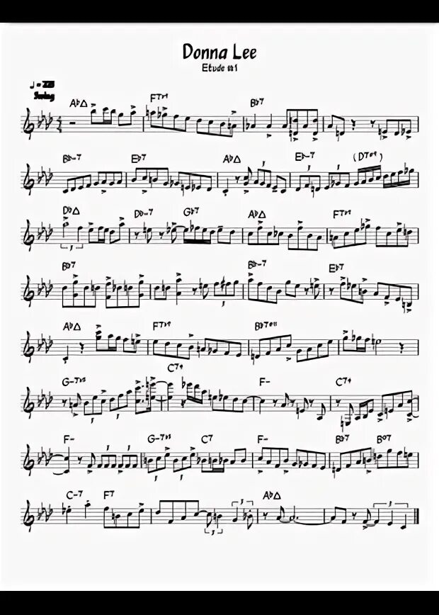 Donna lee charlie parker ноты. Donna lee ноты. Donna lee ноты. Donna lee ноты тенор саксофон. Donna lee sax alto.