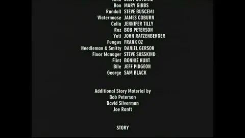 Monsters inc end credits
