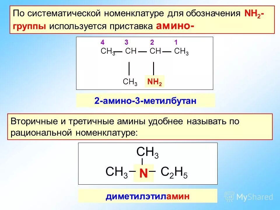 Тест по теме амины