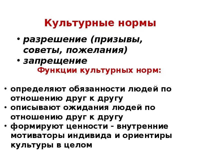 Нормы культурных отношений