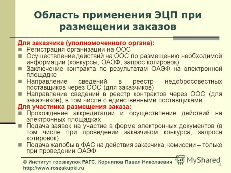 Заказчика уполномоченного органа уполномоченного учреждения специализированной