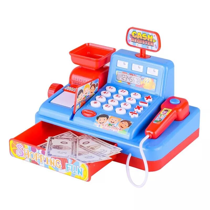 Игра касса в магазине. Cash register игрушка кассовый аппарат. Supermarket Cash register детская касса. Кассовый аппарат детский 109400351. Игрушка кассовый аппарат supermarket.