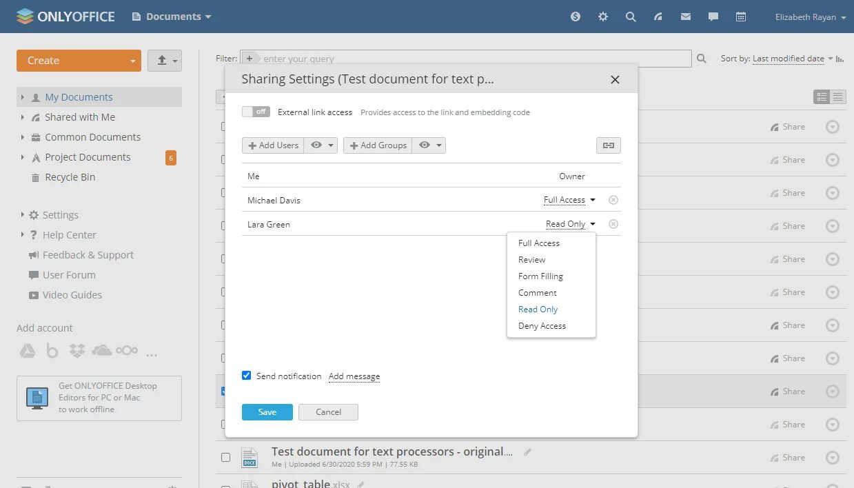 Document sharing