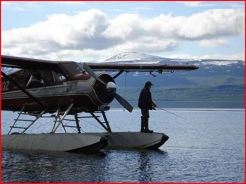 Ловить самолеты. На рыбалку на самолете. Аэроплан для рыбалки. Sea Bush plane. «Bush Boats» Ltd. k-400.