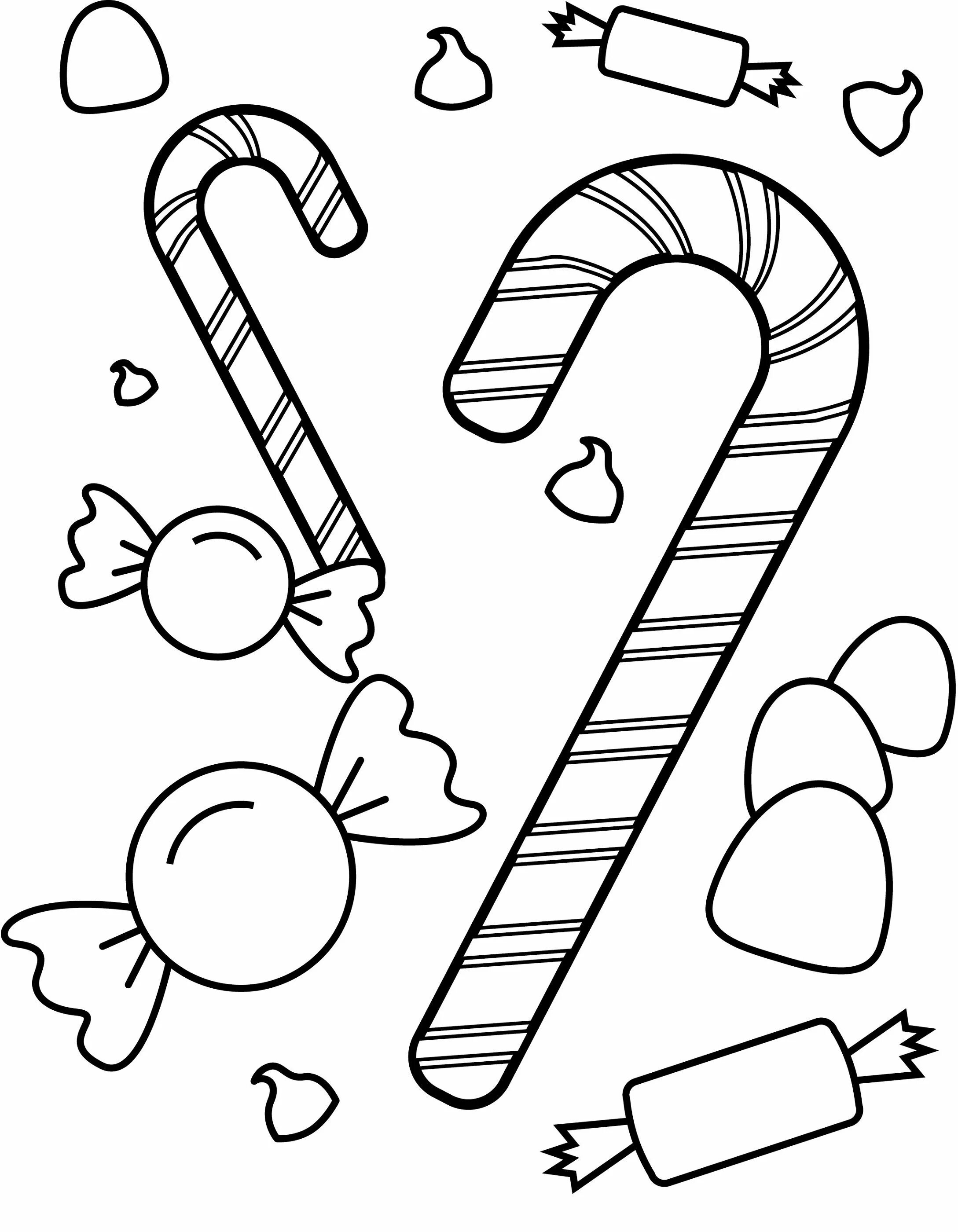 Конфеты раскраска для детей распечатать бесплатно Lollipop elements hand drawn set Royalty Free Vector Image