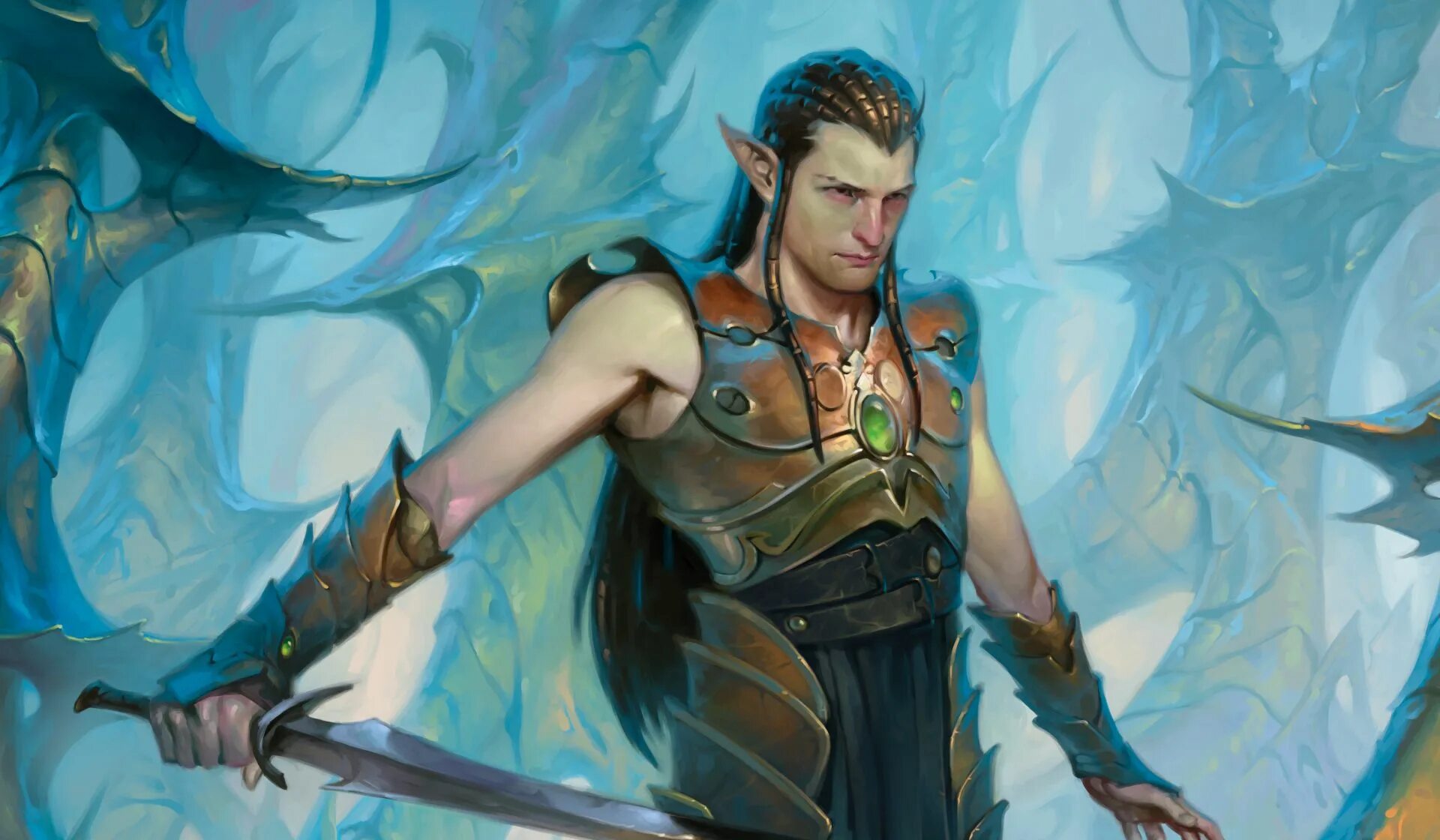 Selfless warrior. Эльф монах ДНД. МТГ эльфы воины. Гил Гэлад. МТГ эльфы лучники.