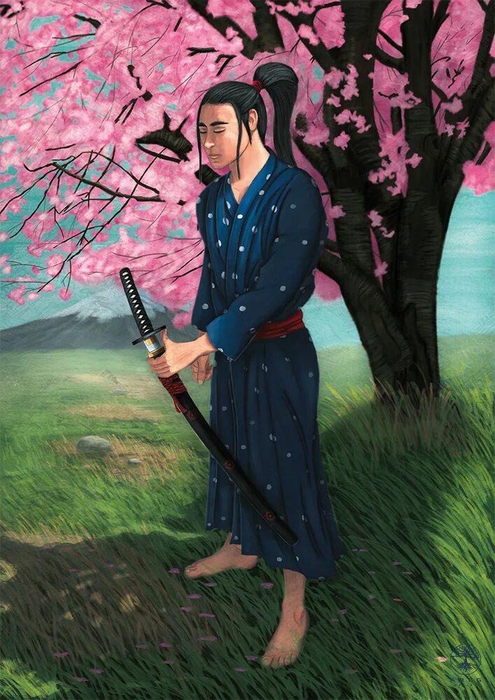 Сакура самурай. Samurai Sakura. Самурай и Сакура. Японский Самурай под сакурой. Самурай и дерево Сакура.