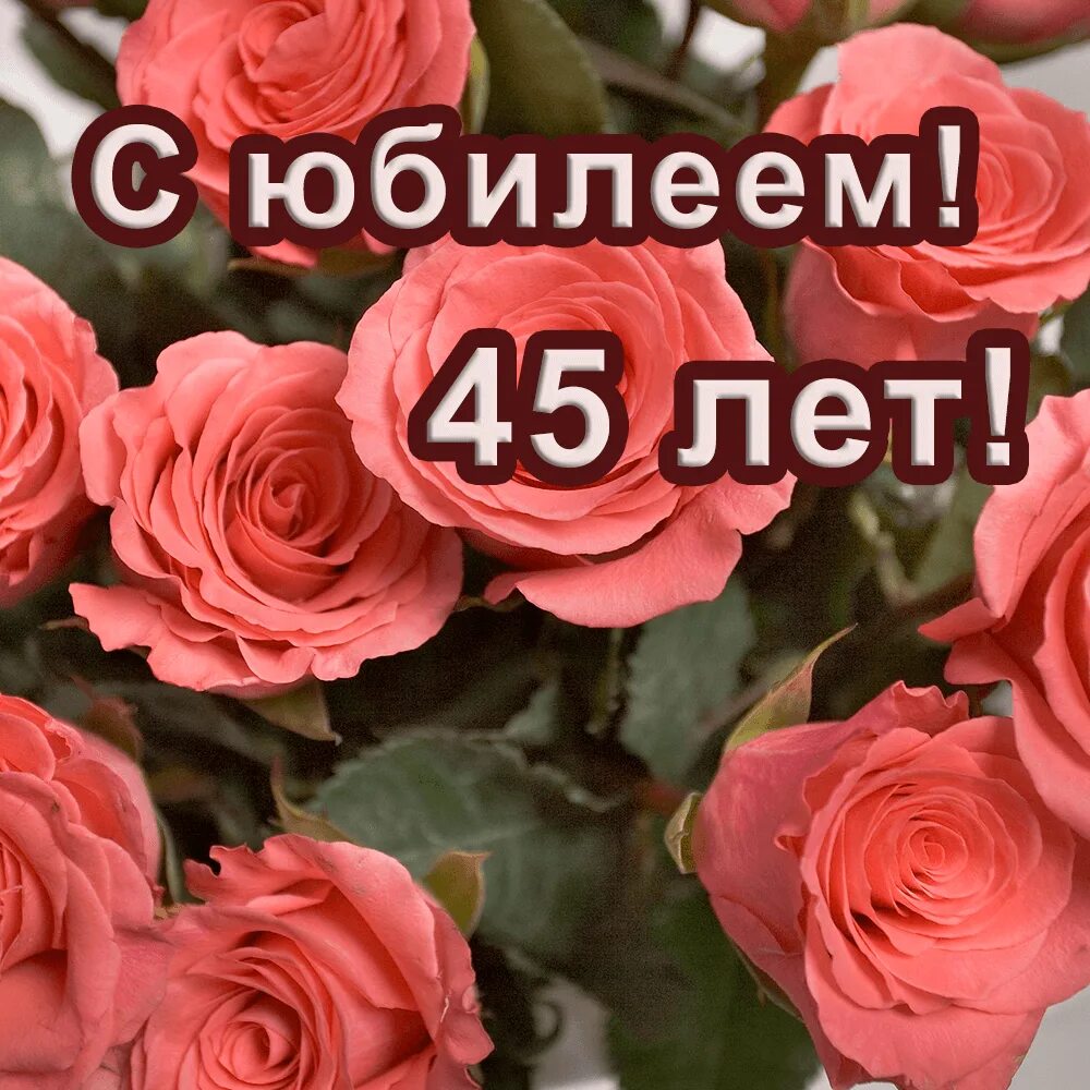 С юбилеем 45 лет женщине. С юбилеем 45 подруге. Открытки с юбилеем 45 лет женщине. Поздравления с днём рождения 45 летием подруге.