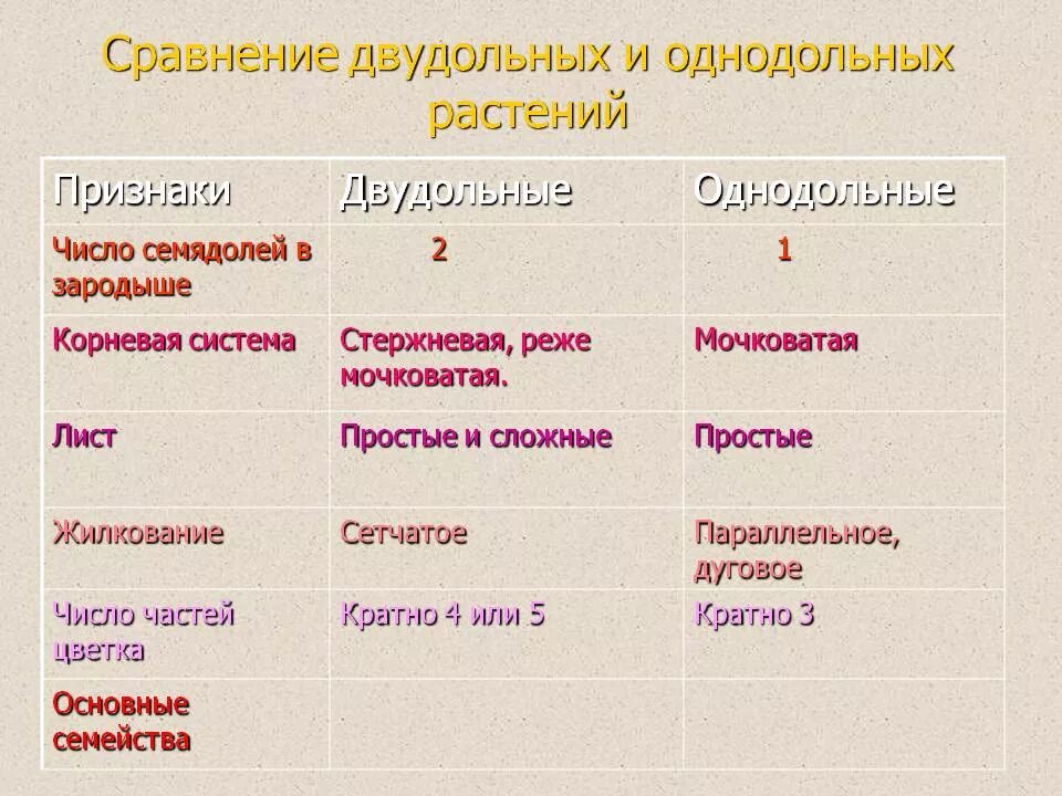 Укажите признаки двудольных растений. Семейства класса двудольные и Однодольные. Отличительные признаки однодольных и двудольных растений таблица. Признаки семейств класса двудольные. Представители однодольных и двудольных растений таблица.
