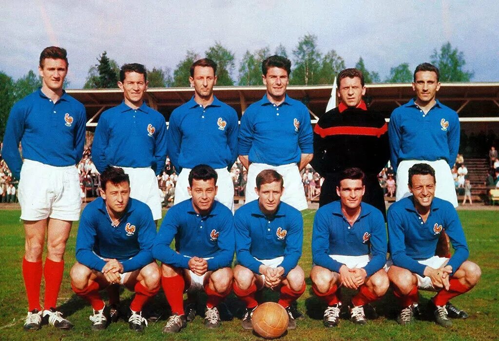 Сборная Франции по футболу 1958. Сборная Франции по футболу 1980 года фото. Сборная Франция 1958 состав. Сборная Франции 1966.