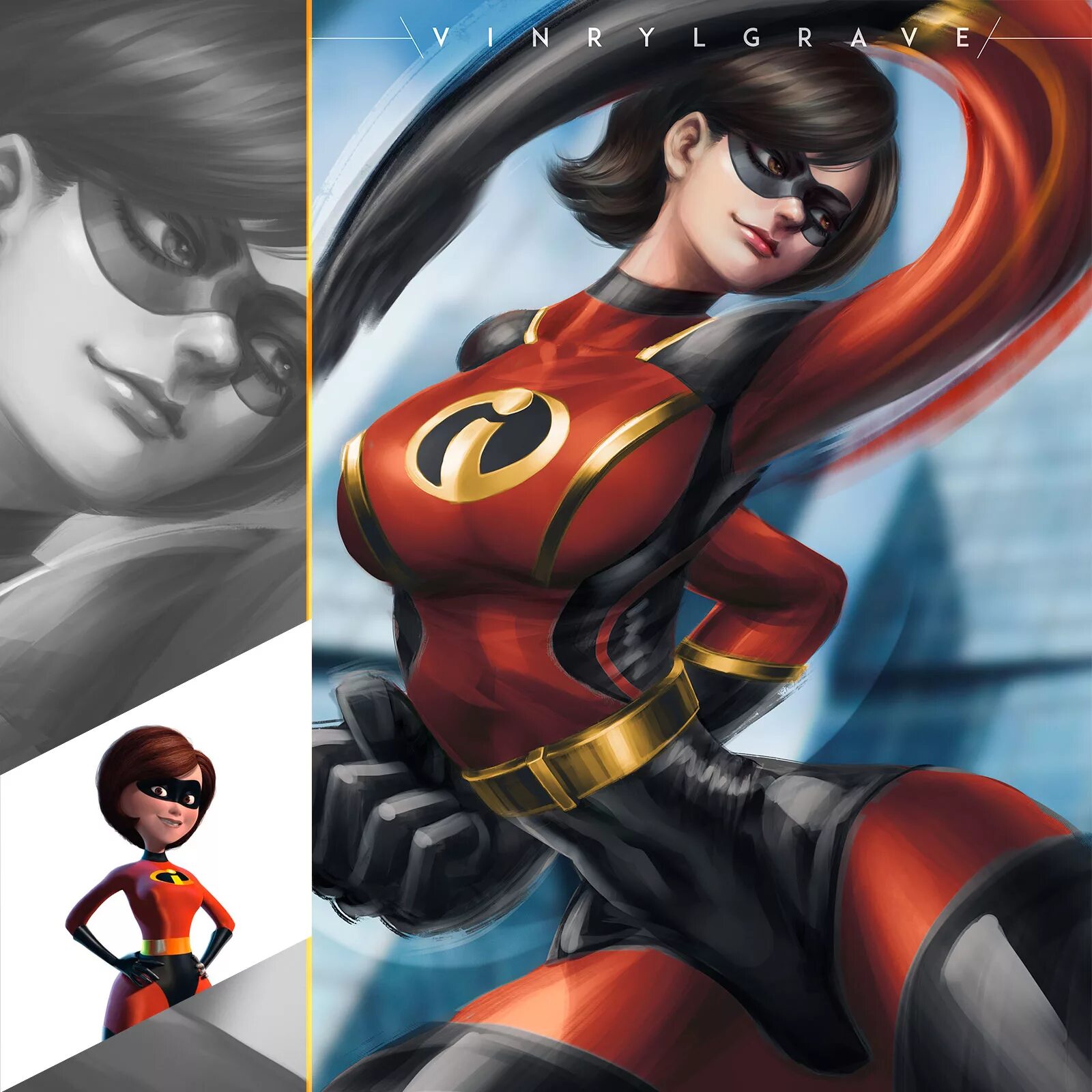 Супер семейка комикс. Хелен Парр Elastigirl. Суперсемейка герои Хелен Парр. Суперсемейка Elastigirl. Суперсемейка Марвел.