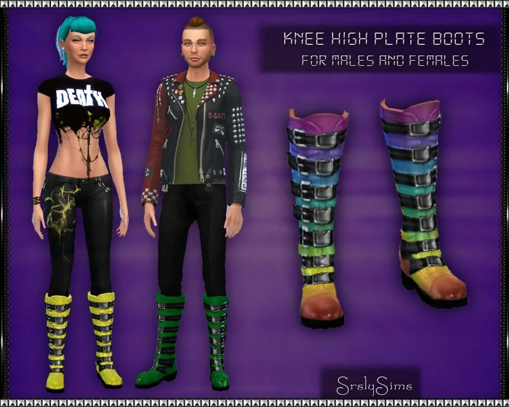Мод симс 4 панк. Симс 4 boots. sims 4 knee boots. симс 4 панк. симс 4 высокие ботинки.