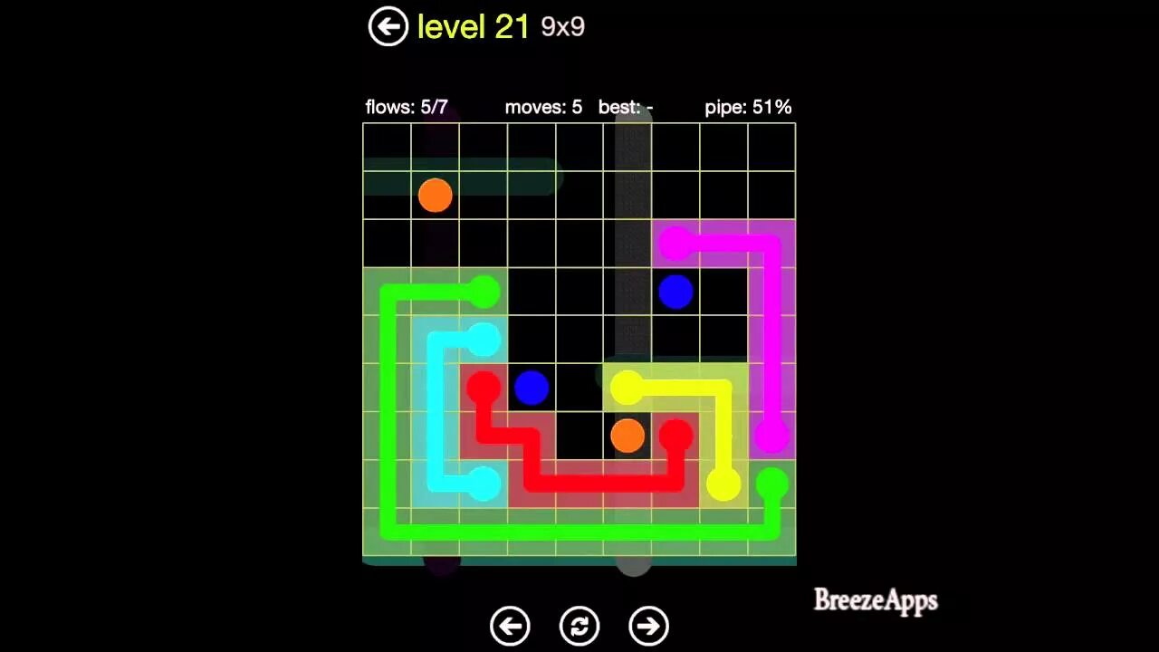 Бэкрумс уровень 9. Level 28 9x9 Flow. 9 уровень читать