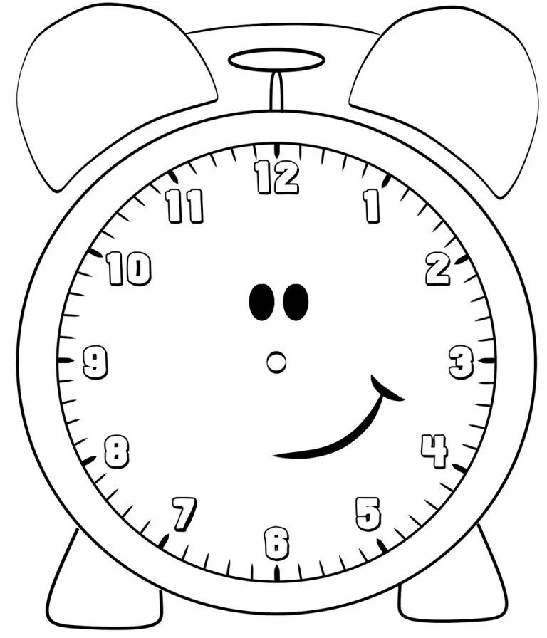 Часы нарисованный циферблат. Часы раскраска для детей. Будильник раскраска для детей. Макет часов для детей. Часики раскраска.