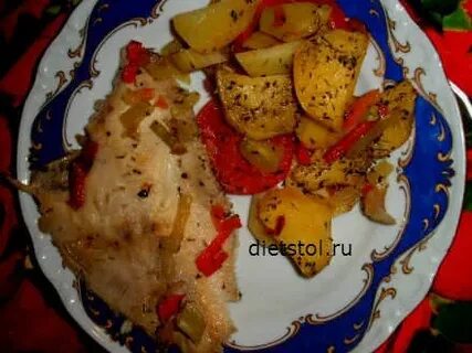Рецепт камбалы в духовке с овощами