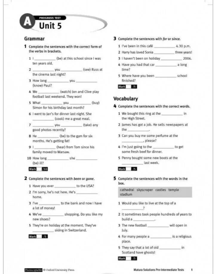 Form 7 unit 1. Прогресс тест Юнит 5. Progress Test Unit 7 solutions pre Intermediate. Прогресс тест Юнит 7. Units 4, Test 3, тест..