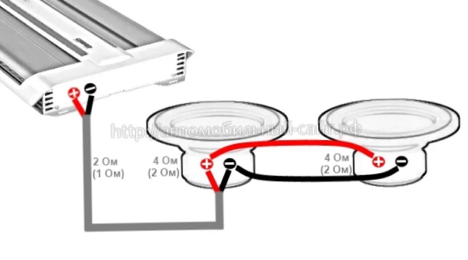 Дли 2 ом. Схема подключения динамиков в 2 ом. Схема подключения двух 4 омных динамиков. Схема подключения динамиков к усилителю 2 и 4 ом. Схема подключения динамиков в 2 Ома.