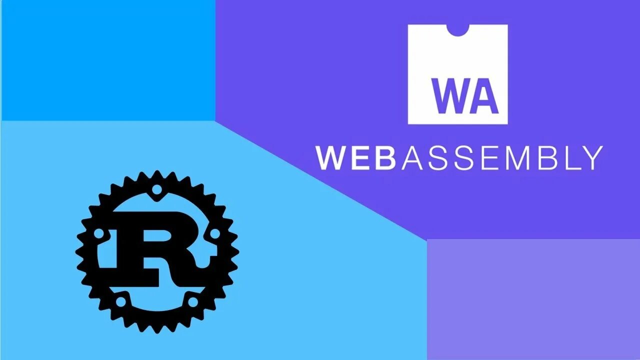 Rust coding. WEBASSEMBLY. Wasm. ABAP лого. Rust code language logo.