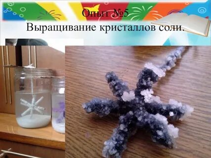 Выращивание кристаллов из соли