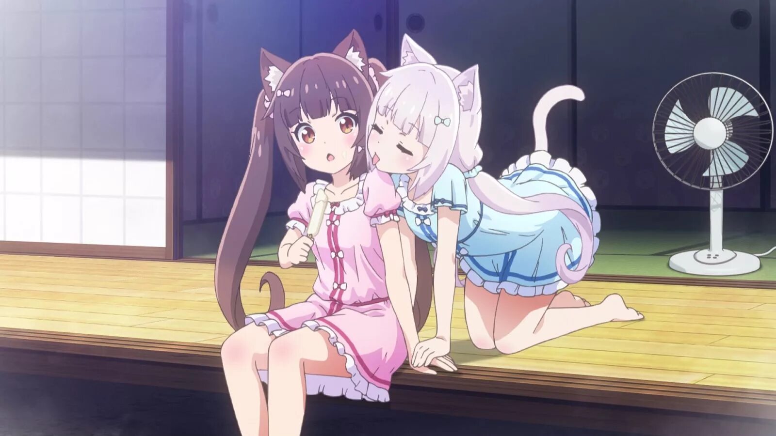 Лесбиянка кошечка. Кошачий рай Nekopara. Кошачий рай Ванилла.