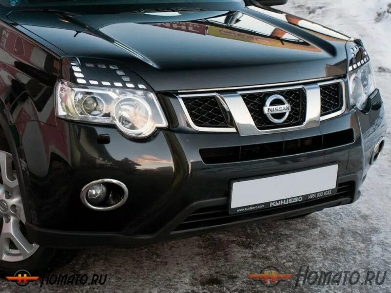 Накладки на фары реснички, Nissan X-Trail II - купить в Перми - цены, характерис