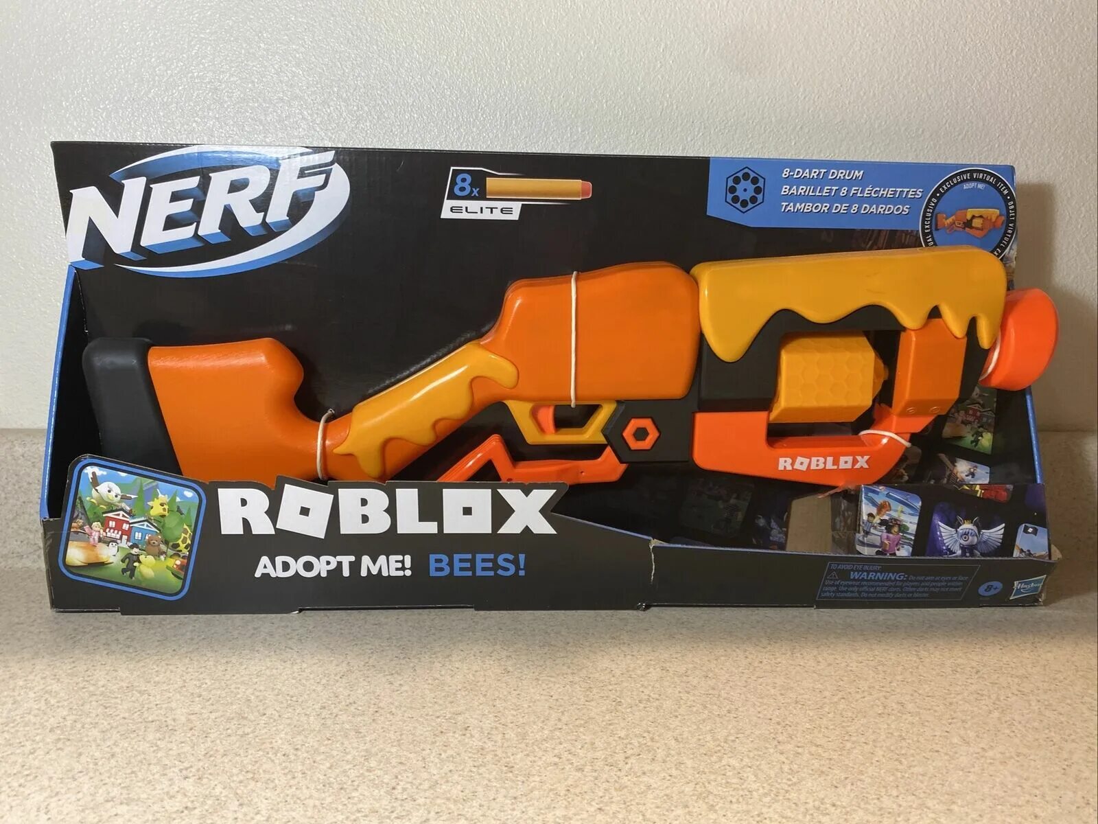 Бластер Nerf Roblox adopt me: Bees (f2486). Nerf Roblox бластер adopt mebees f2486. Nerf Roblox adopt me. Nerf Roblox Bee.