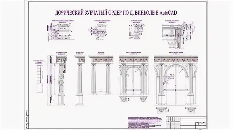 Дорический зубчатый ордер. Дорический ордер Автокад. Дорический ордер зубчатый с размерами. Ордер Нижний Новгород.