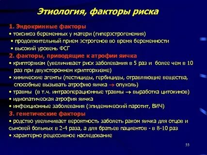 Этиология факторы