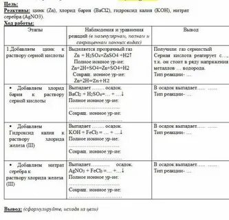 Практическая работа no 1 решение экспериментальных задач