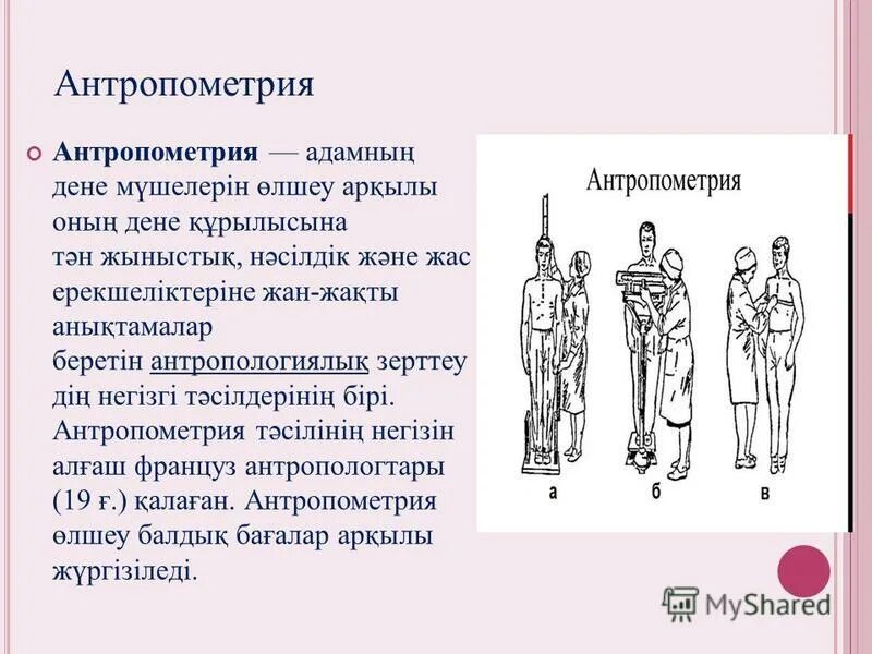 Антропометрия ребенка алгоритм