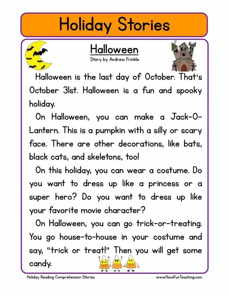Celebrating halloween reading comprehension. Текст about halloween. Reading halloween письмо. Halloween reading worksheets. Character reading comprehension.