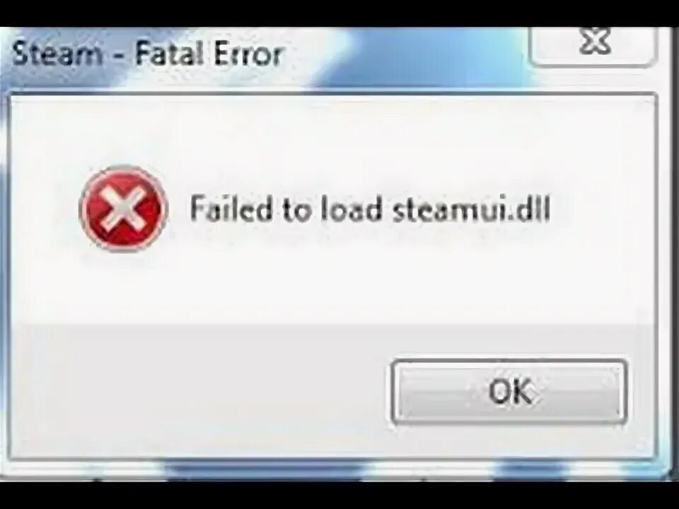Как исправить failed to load. Фатальная ошибка стим. Error in loading dll. Steam ошибка 0xc0000005. Failed to load URL.
