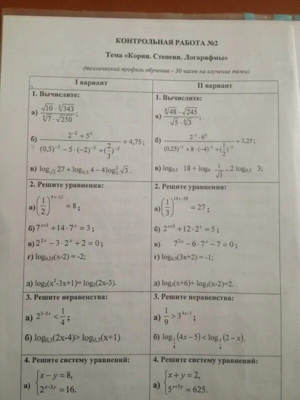 Контрольная по корням алгебра 10 класс. Контрольная работа по логарифмам. Задания контрольной степени корни логарифмы. Контрольная степени и корни. Контрольная работа логарифмы.