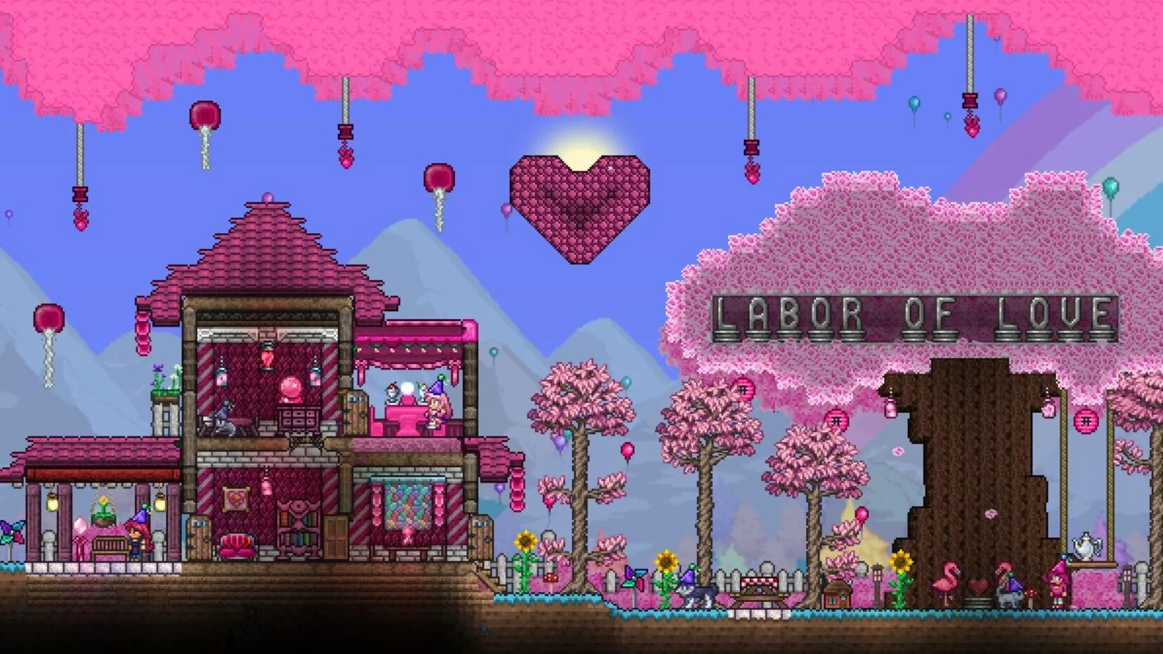 Terraria обновления. Эфирный биом террария 1.4.4. Террария обновление. Террария Labour of Love. Террария 1.4.4 обновление.