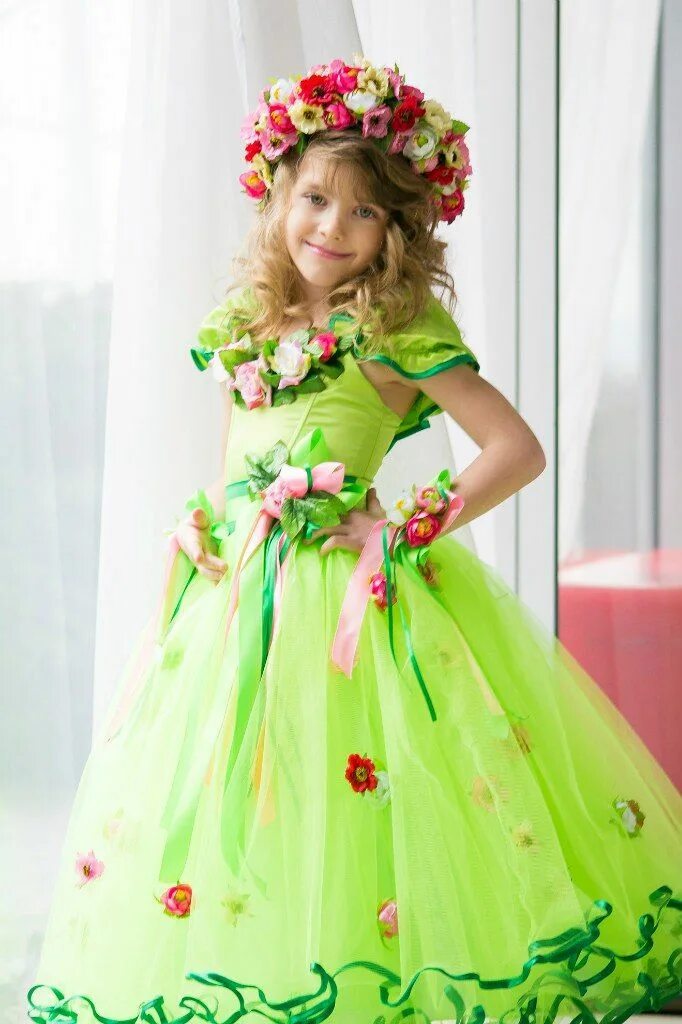 Карнавальный костюм весна для девочки. Детский костюм весны. Наряд весны для девочки. Наряд весны для девочки. Детский костюм весны.