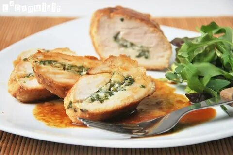 Филе с сыром и зеленью