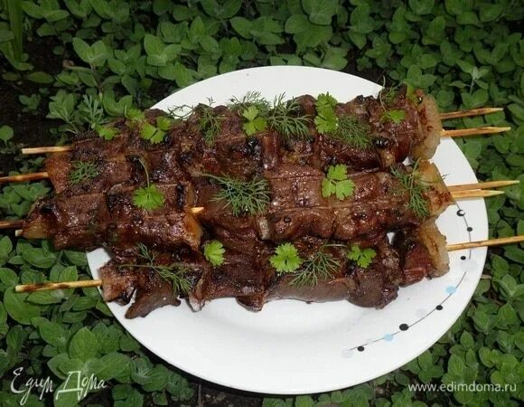 Шашлычки из печени